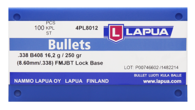 Lapua bullet .338, Lock Base FMJBT 250gr B408_2