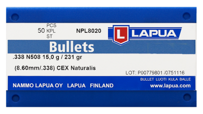 Lapua projectile .338, Naturalis Solid 231gr N508_2