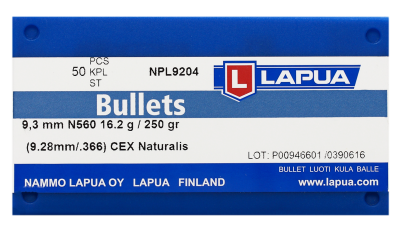 Lapua projectile 9.3mm, Naturalis 250gr N560_2