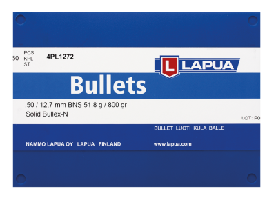 Lapua bullet .50BMG, Bullex-N Solid 800gr_2