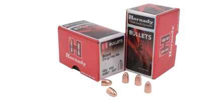 Hornady Geschosse 9mm FMJ RN_1