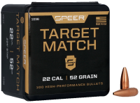 Speer balles .224, Target Match 52gr (100)