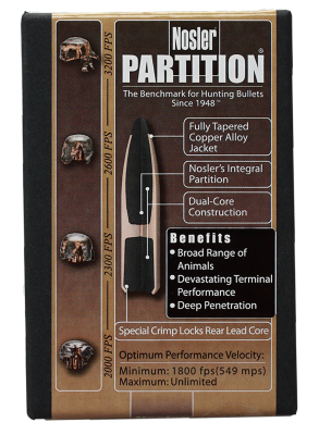 Nosler Projectile .30, Partition Sp 180gr (50Pcs.)_2