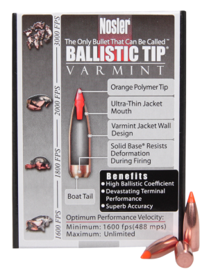 Nosler Geschosse .224, BallisticTip 50gr (100Pcs.)_2