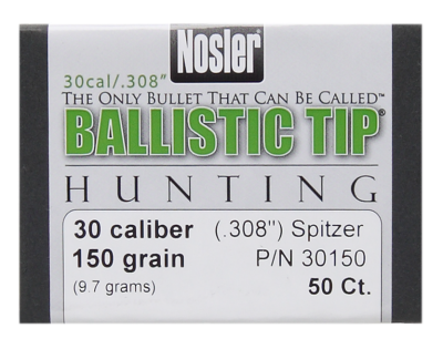 Nosler Projectile .30, BallisticTip 150gr (50Pcs.)_1