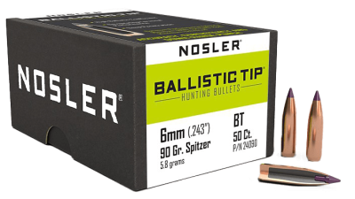 Nosler Projectile 6mm, BallisticTip 90gr (50Pcs.)_1