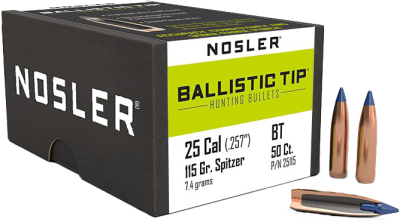 Nosler Projectile .25, BallisticTip 115gr (50Pcs.)_1