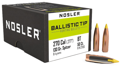 Nosler Projectile .270, BallisticTip 130gr(50Pcs.)_1