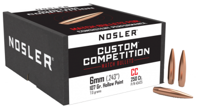 Nosler Geschosse 6mm, CC HPBT 107gr (250Pcs.)_1