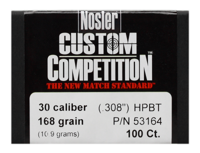 Nosler Projectile .30, CC HPBT 168gr (100Pcs.)_1