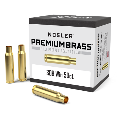 Nosler Douilles .308Win, NC Brass (50Pcs.)_1