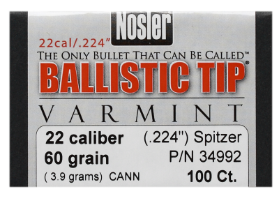 Nosler Geschosse .22, BallisticTip 60gr (100Pcs.)_1