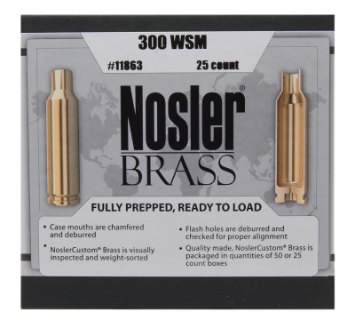 Nosler Douilles .300WSM, NC Brass (25Pcs.)_1