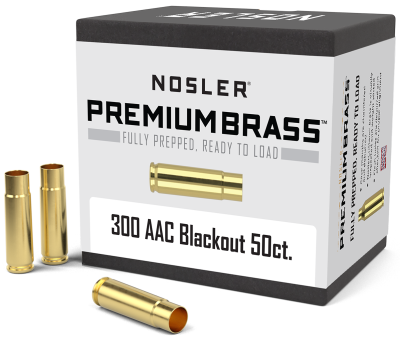 Nosler Hülsen .300AAC Blackout, NC Brass (50Pcs.)_1