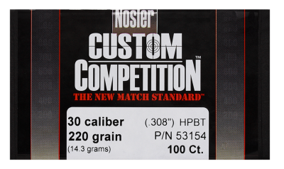 Nosler Projectile .30, CC HPBT 220gr (100Pcs.)_1