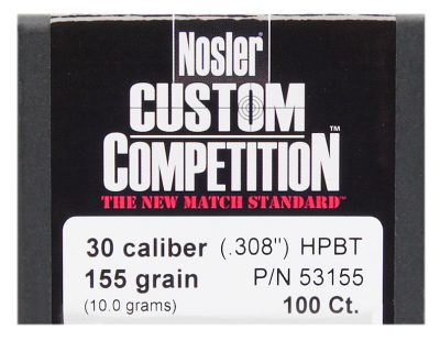 Nosler Geschosse .30, CC HPBT 155gr (100Pcs.)_1