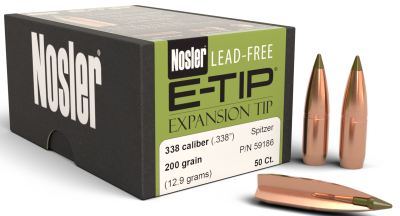 Nosler Projectile .338, E-Tip Sp 200gr (50Pcs.)_1