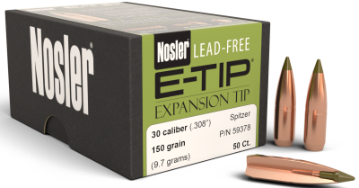 Nosler Projectile .30, E-Tip Sp 150gr (50Pcs.)_1