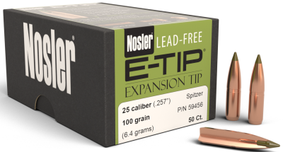 Nosler Projectile .25, E-Tip Sp 100gr (50Pcs.)_1