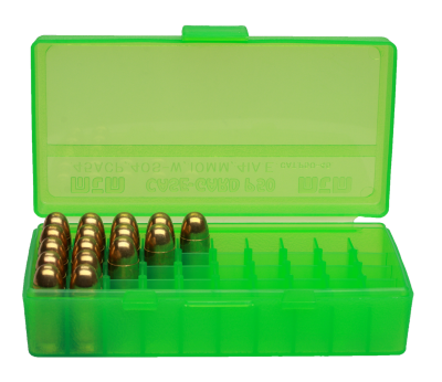 MTM Munitionsbox ClearGreen 50 Patronen, Kal.45ACP_1