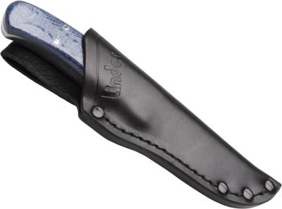 Linder Jagdmesser Hunter N695, Micarta blau_5