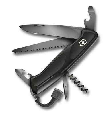 VICTORINOX Ranger 55 Onyx Black, 130mm, schwarz_1