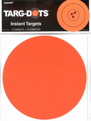 Lyman Target Dots Orange 6" selbstklebend_1