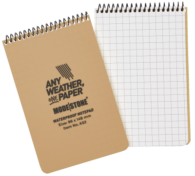 Modestone all weather notepad 96x148mm/50, tan_1