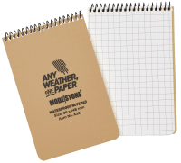 Modestone all weather notepad 96x148mm/50, tan