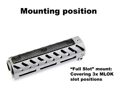 Slate Black Ind. M-Lok Panels 3 slot, Black_2