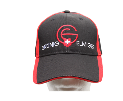 G+E Cap black/red, One Size with Velcro-strip_1