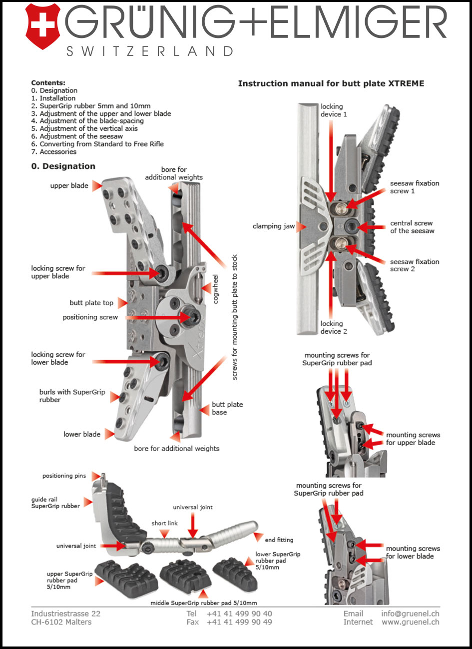 Manual buttplate XTREME