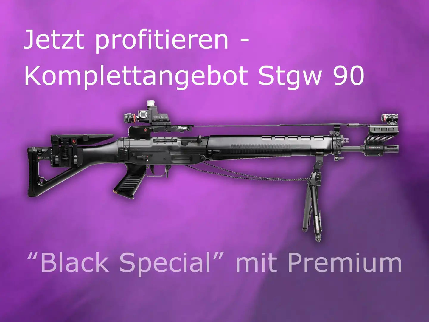 Komplettangebot "Black Special" Stgw 90